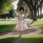 Vintage Barbie GARDEN PARTY Dress #931 Excellent