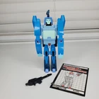 Blurr Blue Hovercraft G1 Transformers with Rifle And Instruction Manual Vintage