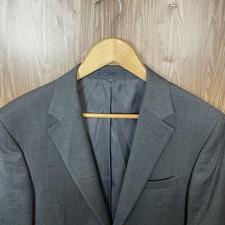 Jos A Bank 1905 Sport Coat Mens 38L Slim Brown Wool Polyester Double Vented