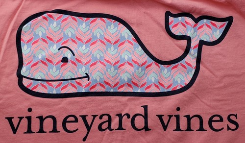 Vineyard Vines Youth Colorful Whale Graphic Pocket T Shirt- Size M (12-14) - EUC