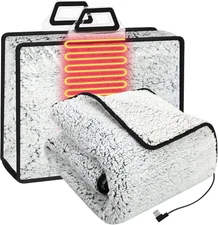 Heated Blanket Electric Throw 58"X43" USB Battery Power Operated Heating Blanket