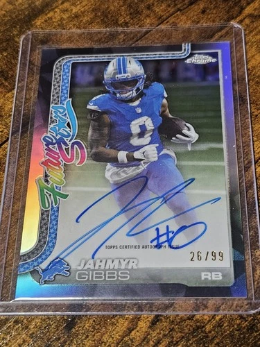 2025 Topps Chrome Jahmyr Gibbs Future Stars Autographs (RAW)