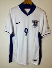 NEW Harry Kane #9 England National Team Home Soccer Nike Dri Fit Jersey Men's