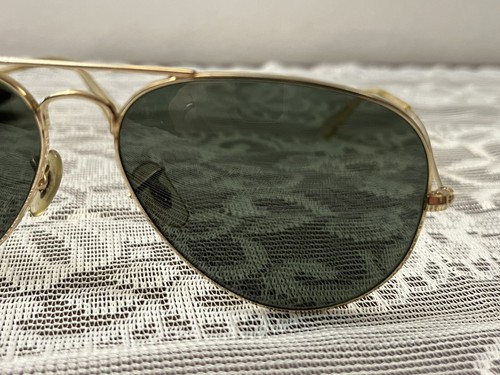 Ray Ban Aviator Sunglasses With Original Case Gold Frame Brown Lens - Picture 10 of 16