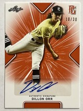 2021 LEAF PERFECT GAME DILLON ORR AUTO 10/30