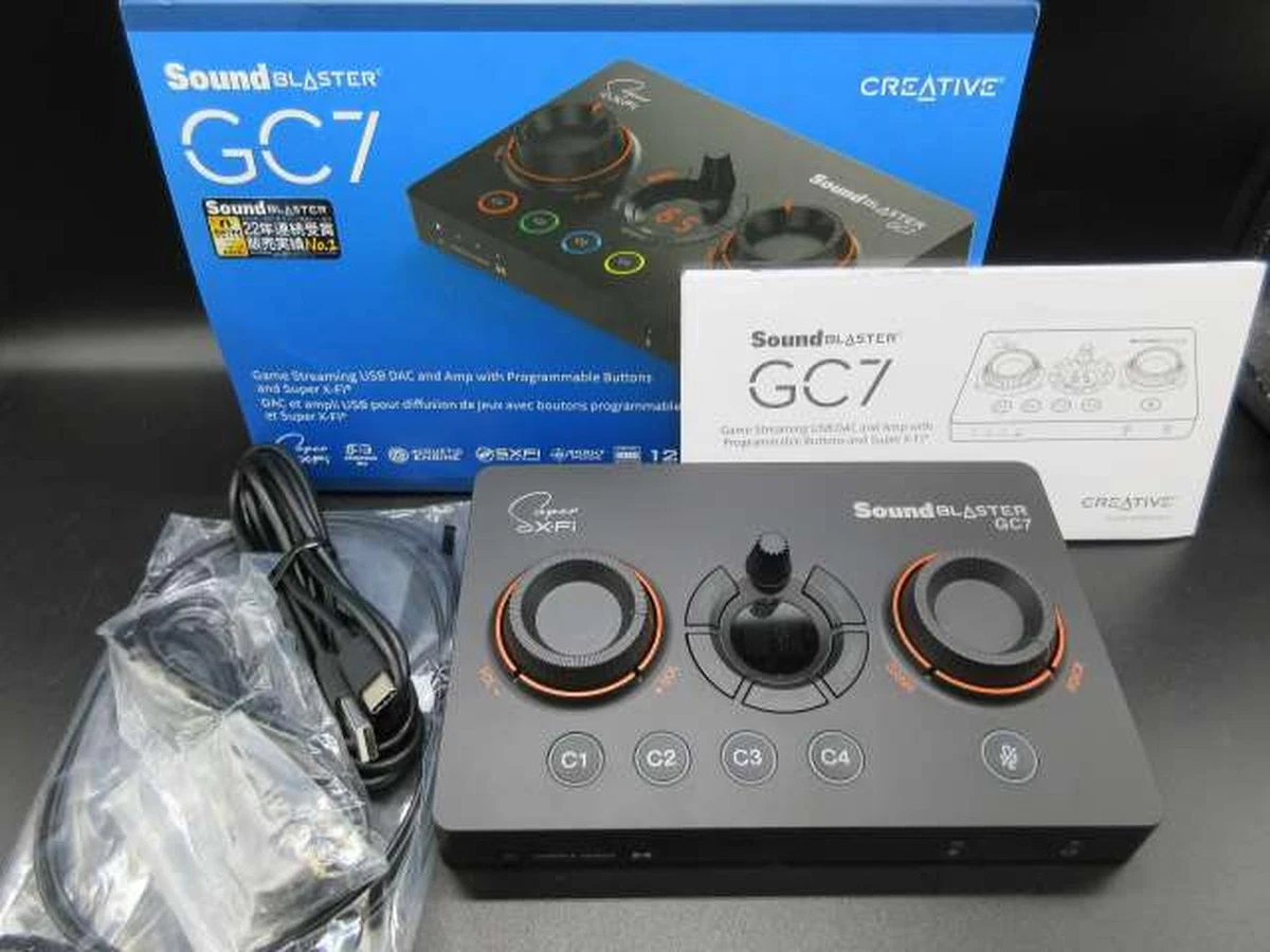 Sound Blaster GC7 Game Streaming DAC Amp ft 7.1 Buttons, Programmable Japan