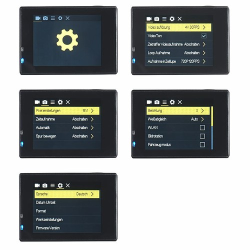 Somikon Einsteiger-4K-Action-Cam, WLAN Full HD (60 fps) mit Unterwassergehäuse - Bild 7 von 12