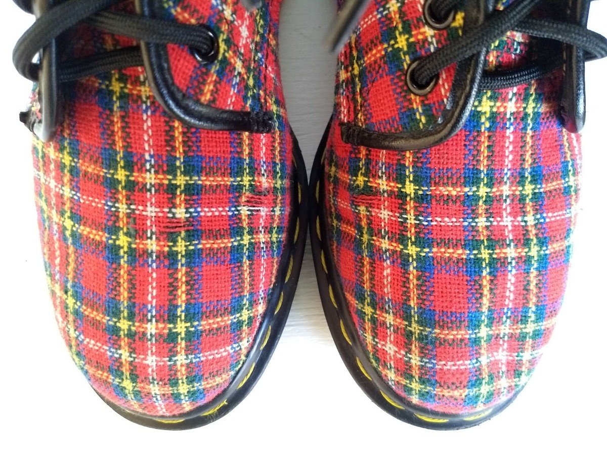 靴 Dr.Martens WILLIS TARTAN WILLIS BLACK+RED STEWART SMOOTH+TARTAN OXFORD – Posers Hollywood
