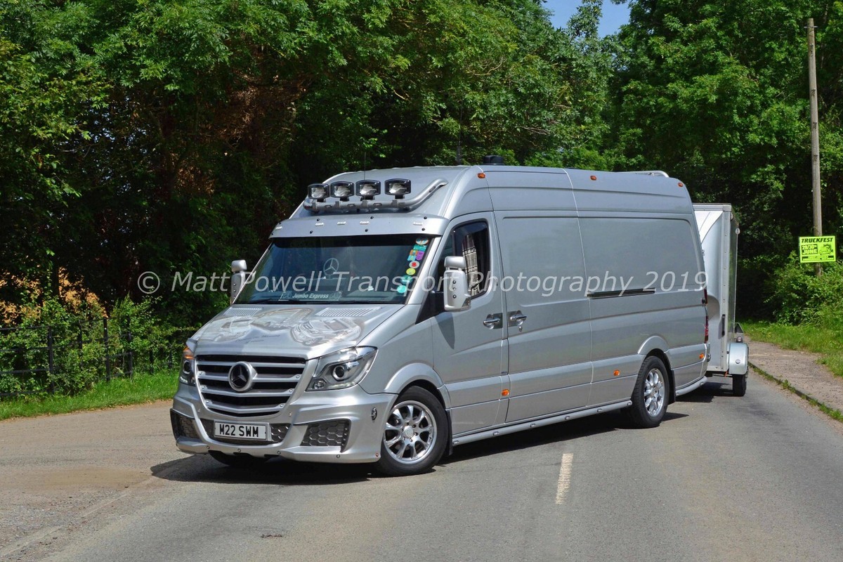 Van Photo 12x8 Mercedes Benz Sprinter M22 SWM UK