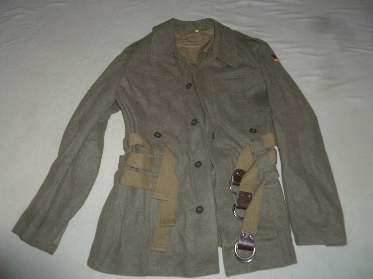 VINTAGE GERMAN MILITARY JACKET MENS WOOL CARL KLAVEY MUNICH