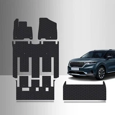 ToughPRO Full Set + Storage Black Floor Mats For KIA Carnival 7 VIP 2022-2026