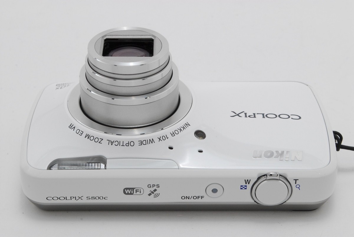 MINT in BOX] Nikon COOLPIX S800c 16.0MP Digital Camera White From