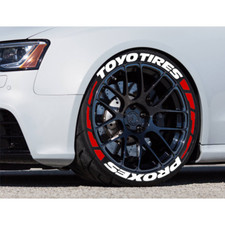 TOYO TIRES PROXES Tire Letters Sticker 1.20'' 15''-24'' With Segmental Stripes