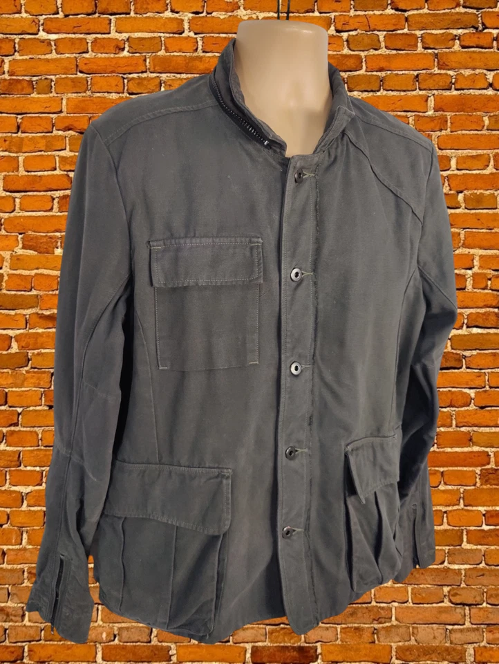 CHAQUETA ABRIGO UTILITARIA CLARA ABOTONADA CAQUI OSCURO GRANDE TALLA COLECTIVA BONITA PARA HOMBRES Foto 2 de 4