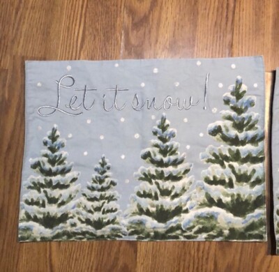 Christmas/winter place mats
