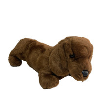 Douglas Cuddle Toy Dilly the Dachshund Plush Puppy Dog Stuffed Animal Brown 12'
