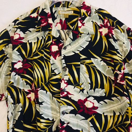 Consensus Sportswear island Collection Size XL short sleeve palm tree pattern - Picture 3 of 7