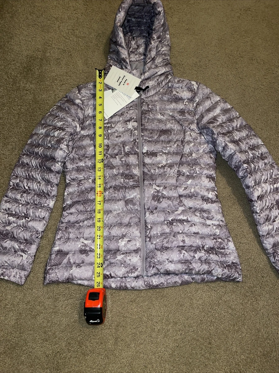 NWT LULULEMON PACK IT DOWN AGAIN JACKET LW4BA7S 700 FILL GOOSE DOWN SIZE 10