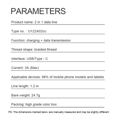Flexible USB C to USB Cable PD65W Fast Convenient Charging and Data Transfer - Zdjęcie 3 z 8