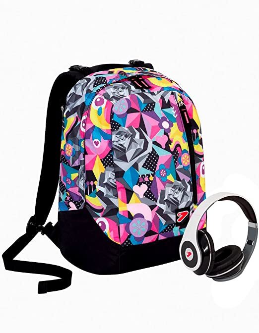 Zaino Seven Double Digital+ Cuffie Wireless Black Rose