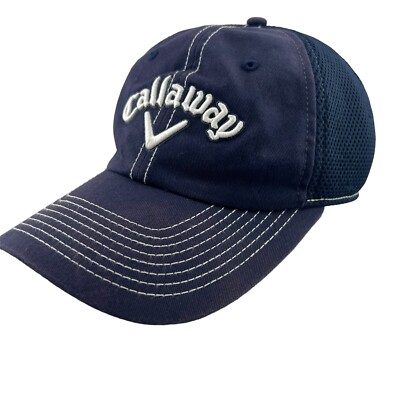 Hat Unisex Navy EUC Mesh Back PGA Jr League Youth Golf Hat - SnapBack MeshBack Navy Blue  main image 3
