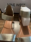 NEW Nine West Inspire Gold Sandals (Size 10) — photo 3