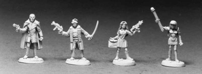 RAL PARTHA のメタルフィギュア RAL Partha Vintage 1991 Yakuza Gang Members Shadowrun 6 Die