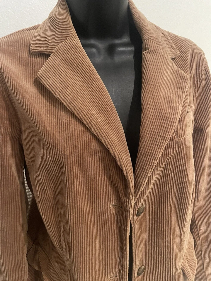 Chaqueta Blazer De Colección Lord & Taylor Pana Mujer 6 Tostado 2 Botones Oficina Carrera Foto 3 de 4