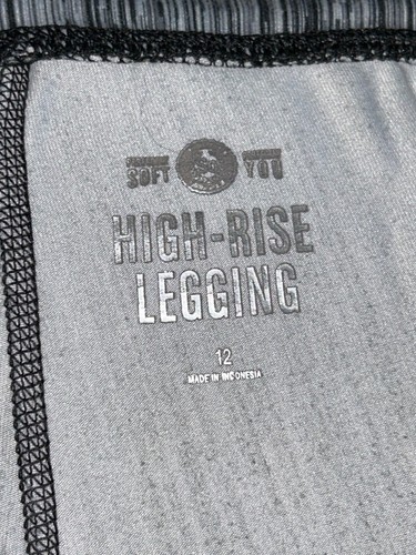 Girls' Size 12 SO High-Rise Black Leggings - Picture 3 of 3