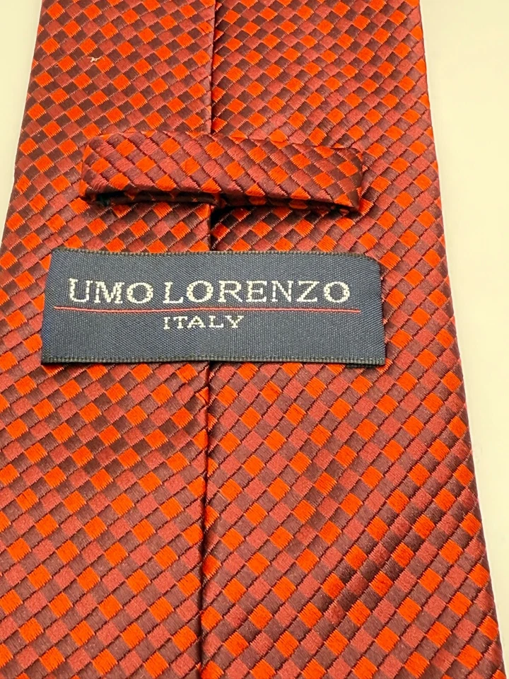 UMO LORENZO ITALIA - CORBATA SEDA HOMBRE DOS TONOS ROJO Foto 2 de 3