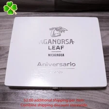 Aganorsa Leaf Toro Aniversario Corojo Empty Wood Cigar Box 9" x 7.25" x 1"