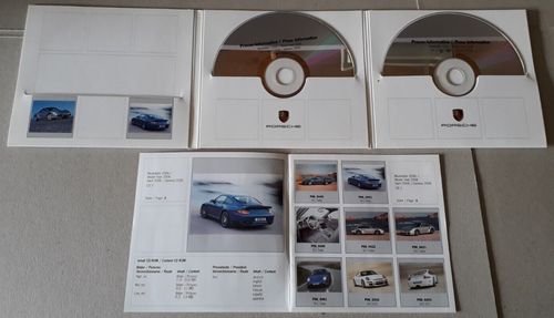 Kit de prensa multimedia Porsche Folleto 911 GT3 Boxster Cayman S Cayenne - Imagen 3 de 3