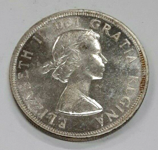 1955 Canada 80% Silver Dollar Coin $1 BU - Queen Elizabeth II | eBay 1955 Canada 80% Silver Dollar Coin $1 BU - Queen Elizabeth II | eBay