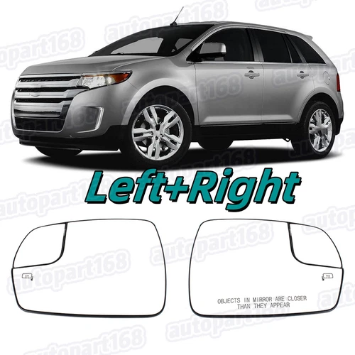 For 2015-2018 Ford Edge pair Left&Right Heated Mirror Glass W/ Backing Plate
