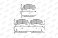 Jurid 573789J BremsbeläGe Set, Scheibenbremse FüR Infiniti, Nissan, Renault