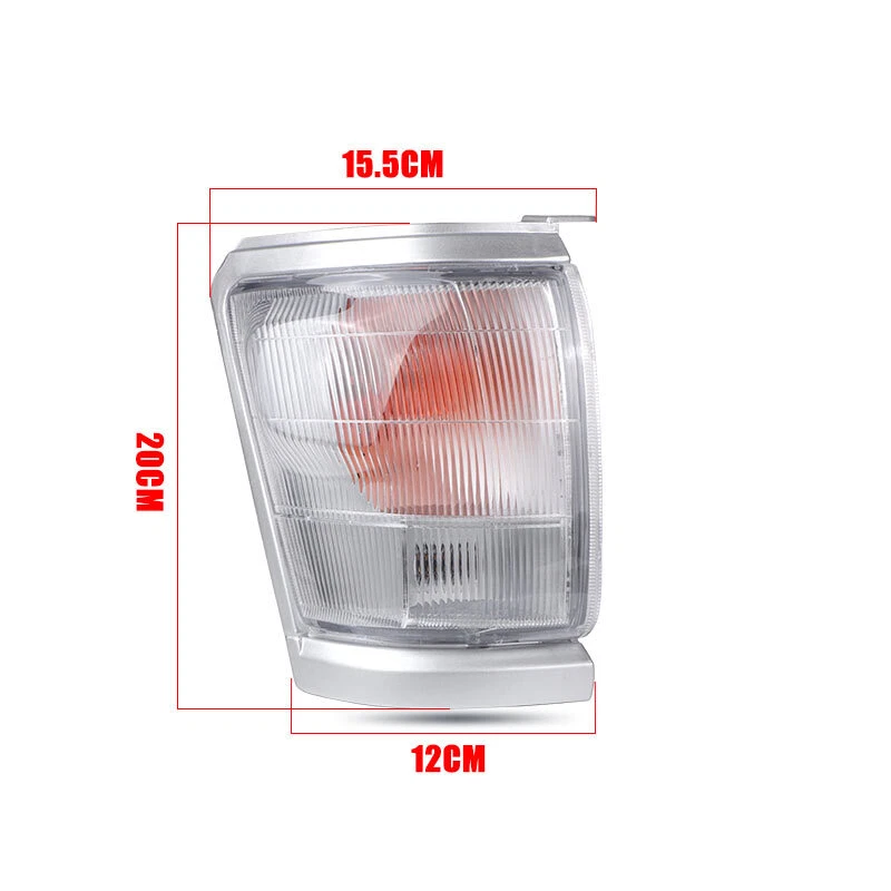 For Toyota Hilux 1997-2001 Clear Front Corner Indicator Blinker Park Lights 2Pcs - Image 4 of 4