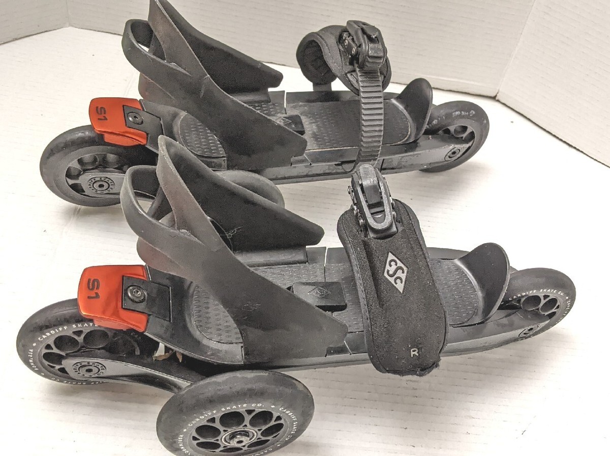 Cardiff カーディフ SKATE S1 ブラック/オレンジ 正規輸入品 CARDIFF Skate Co. Model S1 (Large)Adjustable Skates Mens Sz 4-13