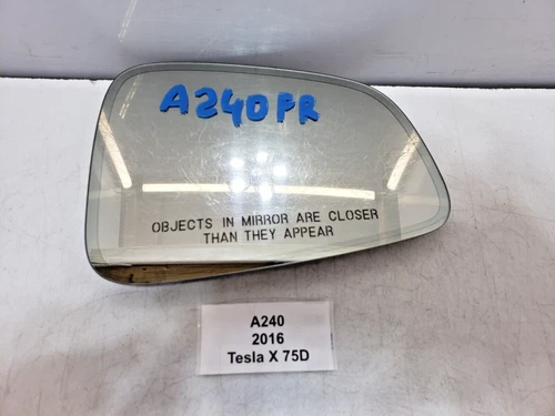 ✅ 16-23 OEM Tesla Model X Right Passenger Side Mirror Door Angle Glass *