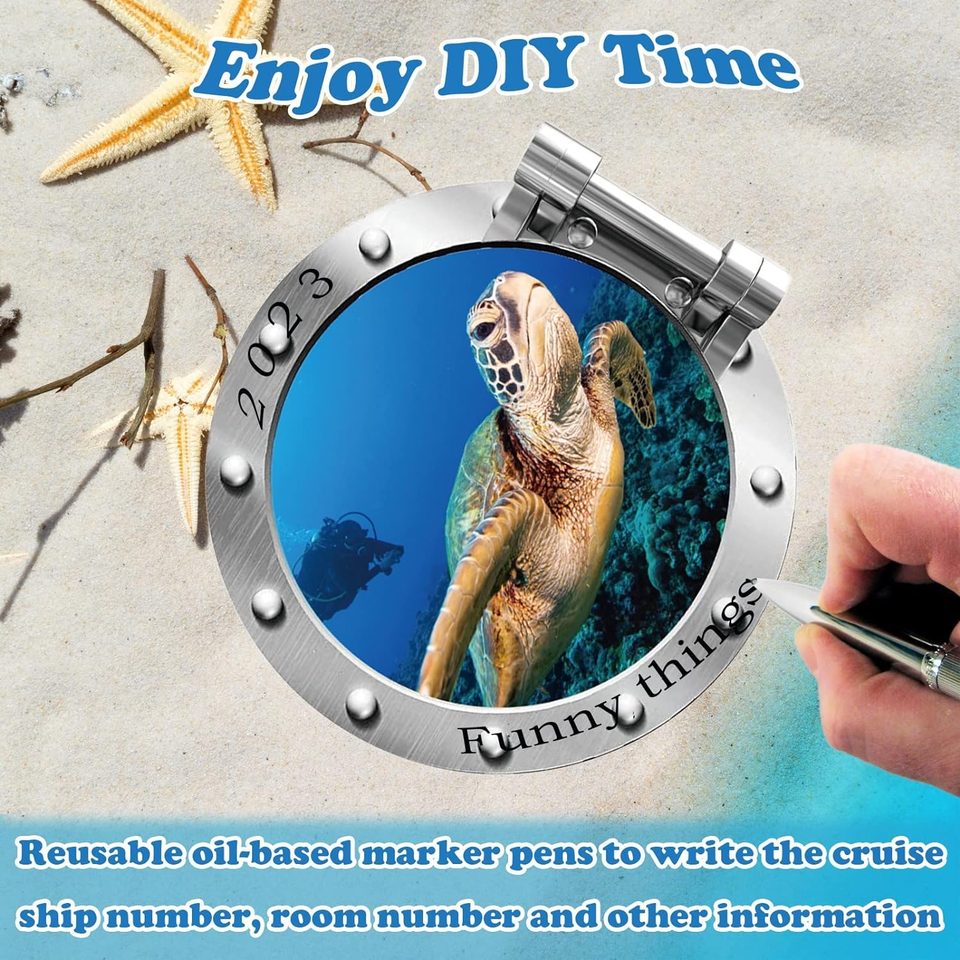 2 Pcs Cruise Door Decorations Cruise Porthole eBay