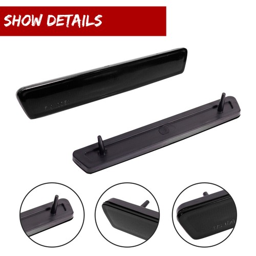 OE-Spec Smoke Rear Fender Side Marker Reflectors For 99-04 Ford Mustang GT Cobra - Picture 2 of 8