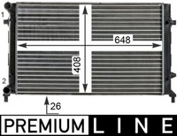 Mahle KüHler WasserküHler MotorküHler FüR VW Golf V Audi A3 1K1 1J1 5K1 5M1 521