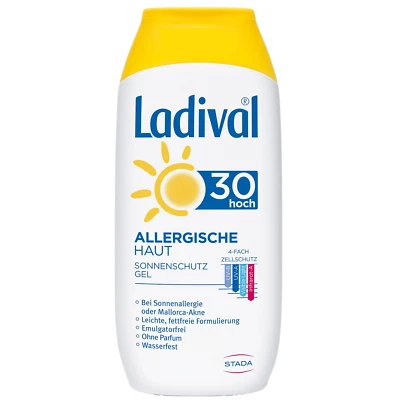 Ladival Allergische Haut Sonnenschutz Gel LSF 30 – Parfümfreies Sonnengel Für Al