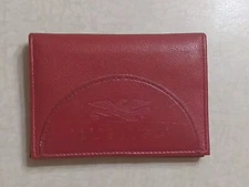Perry Ellis America Women's Red Leather Small Wallet Minimalist