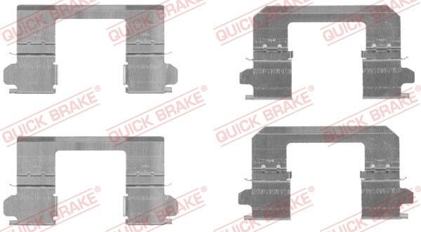 Quick Brake 109-1736 ZubehöRsatz, Scheibenbremsbelag Passend FüR Nissan-image