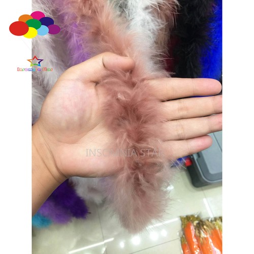 Boa de plumas de marabú para chal pavo plumas en cinta vestido de novia pantalla de lámpara - Imagen 30 de 34