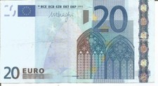 FRANCE 20 EURO NOTE 2002 (MARIO DRAGHI) - 1st SERIES