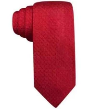 Ryan Seacrest Distinction Men's Textured Solid Slim Tie One Size Red
