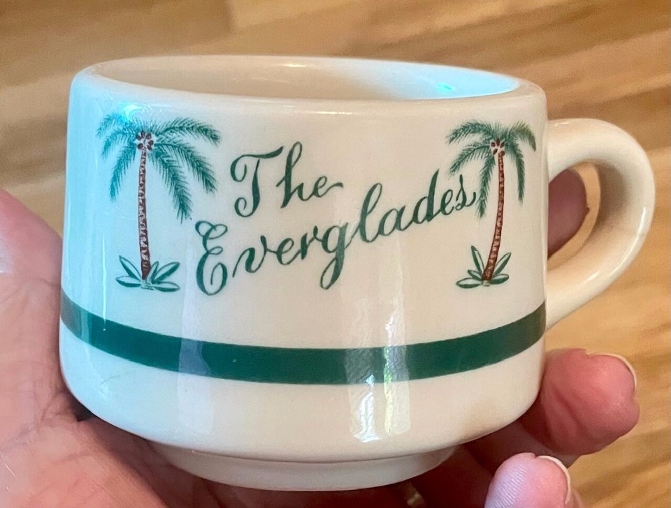 Vintage Miami Florida Everglades Hotel Restaurant Walker China Coffee
