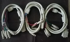 NEW Lot 3 Heavy Duty 6’ RGB Video Monitor Cable 5 BNC Plug M to 15-pin VGA Male