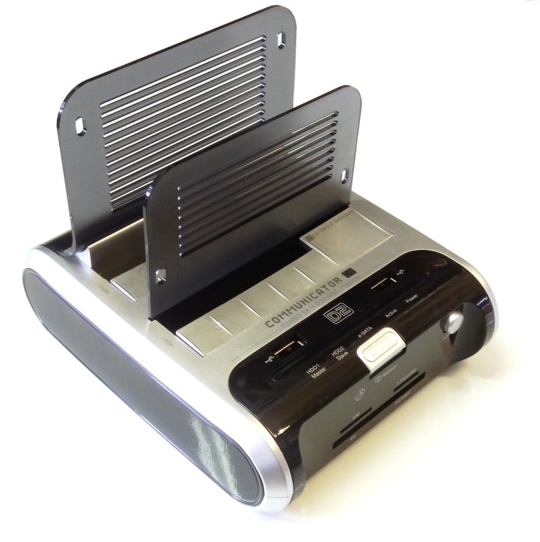 *Zs- Winstars Dual Docking Station per HDD SATA 3.5" 2.5" Sim Reader  Flash Card